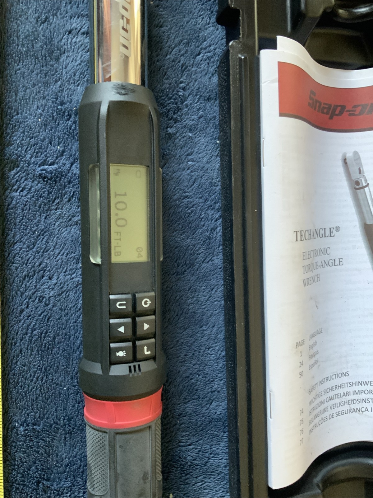 Snap On Atech2fr100b, 3/8” Dr Swivel Head Digital Torque Wrench….red And Black..