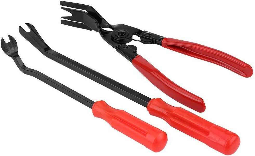 3PCS Set Auto Trim Clip Remover Tool Removal Pliers Fastener Door Panel Retainer