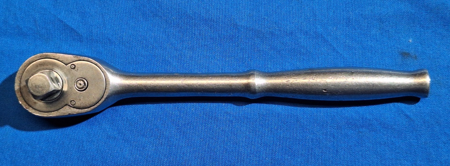 Old Logo Snap-On GF70S 7″ LONG Vintage 3/8″ drive ratchet industrial WORKING