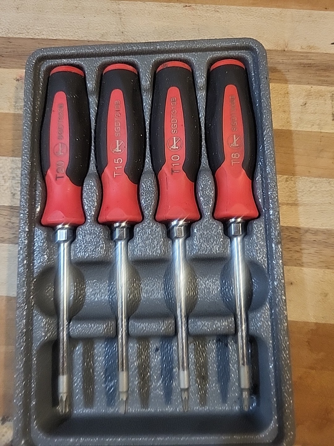 SNAP ON SGDTX40B Red/BLACK Handle TORX Driver. EUC 🔥 🇺🇸