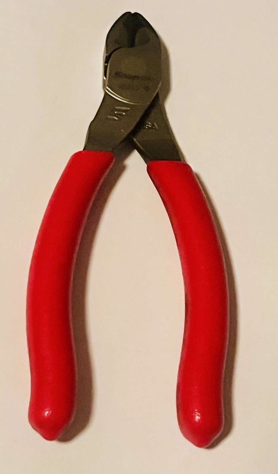 Snap on 85ACF 5” Red vector Edge Diagonal CuttersPliers USA Soft grip Handle