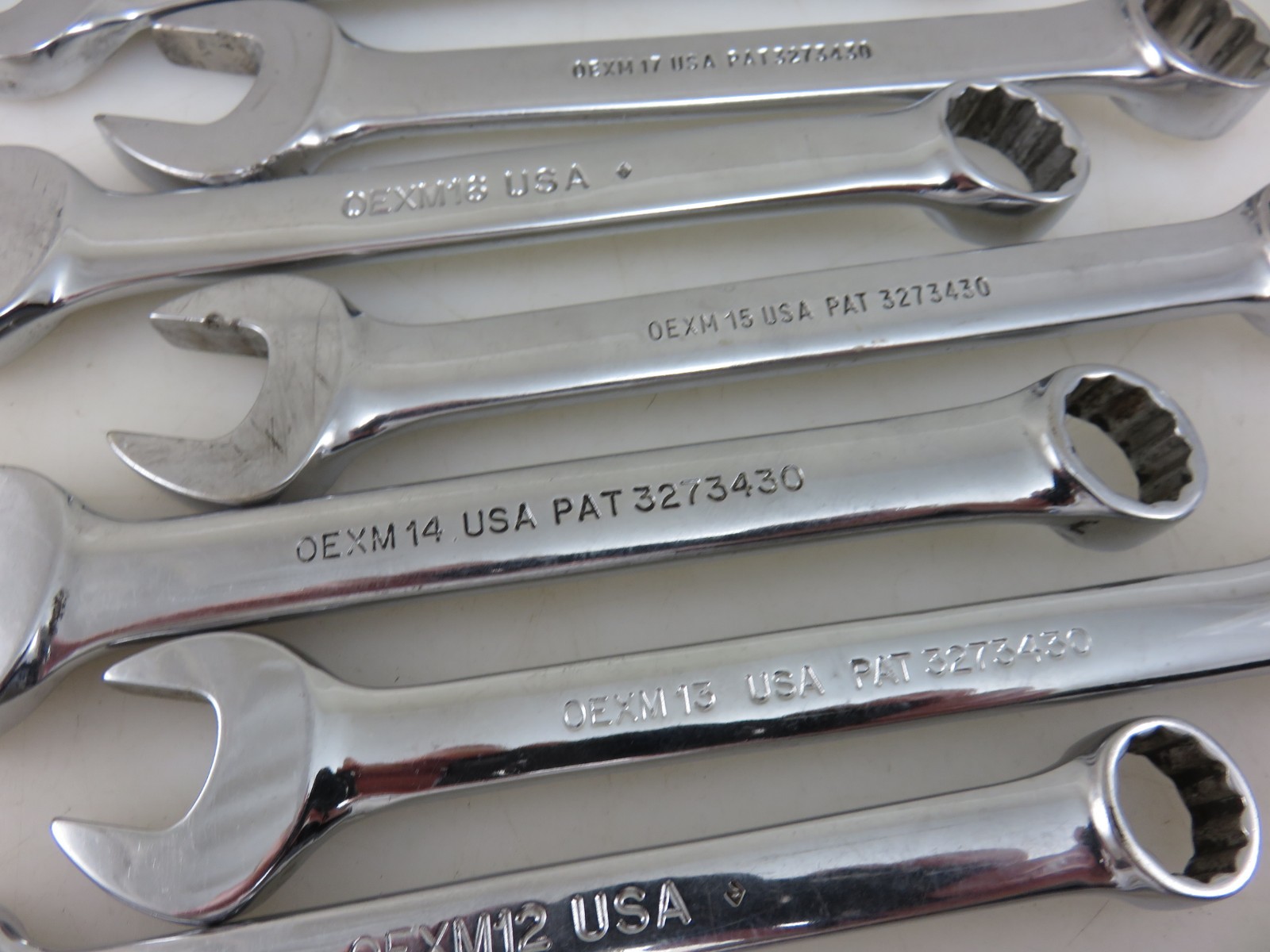 Snap-On OEXM SHORT Metric Combination Wrench 6mm-18mm 14pc Set Vintage USA