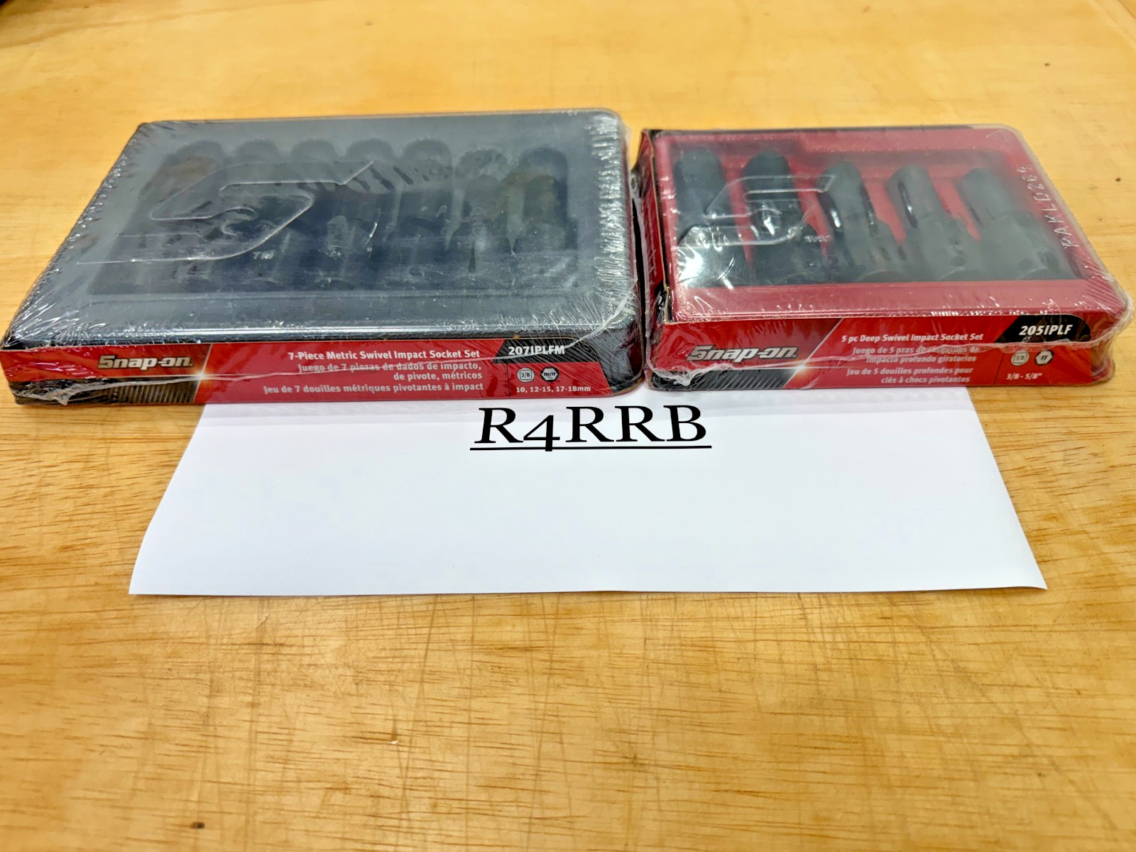 Snap-on Tools USA NEW 3/8″ Drive SAE AND Metric 6PT DEEP Swivel Impact Lot Set