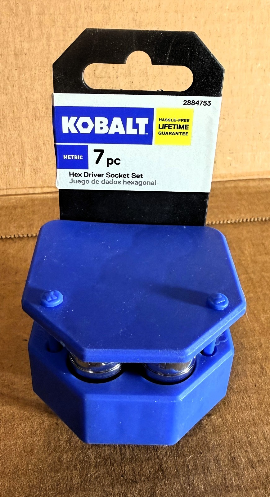 Kobalt 7-Piece 3/8-in Drive Hex Bit Driver Socket Set Metric 81722 NEW