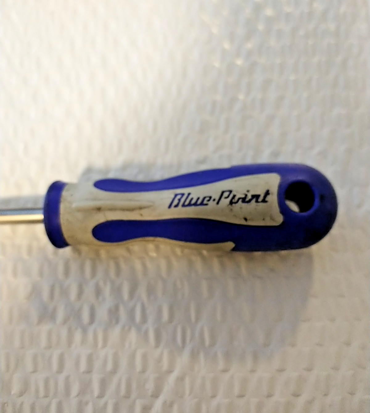 BLUE POINT 3/8″ FLAT / SLOTTED SCREWDRIVER, 12” LONG *COMFORT HANDLE*