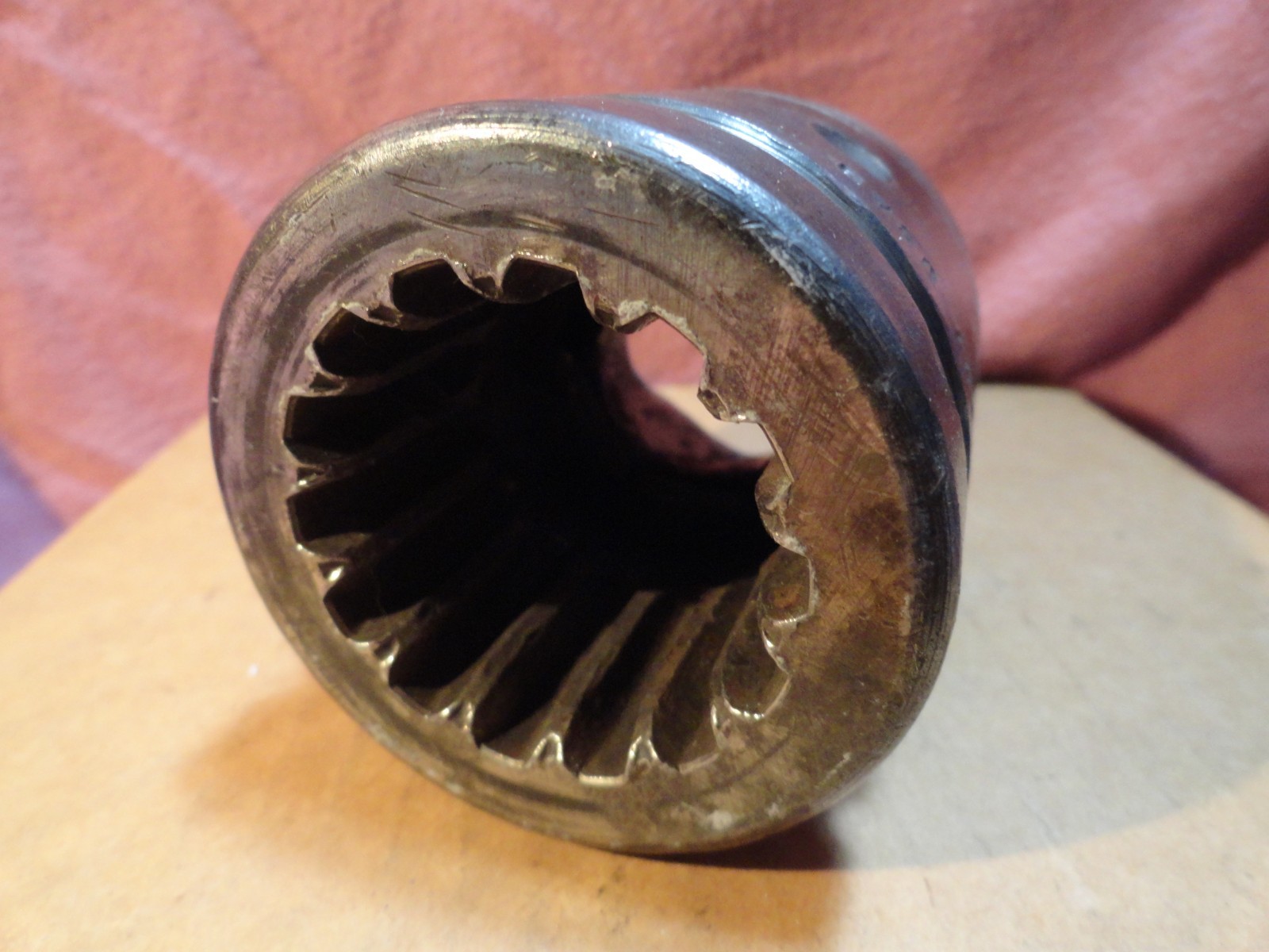 SNAP-ON SPLINE DRIVE IMPACT SOCKET 1-1/2″ USED 6PT IMS-487 FAST SHIP
