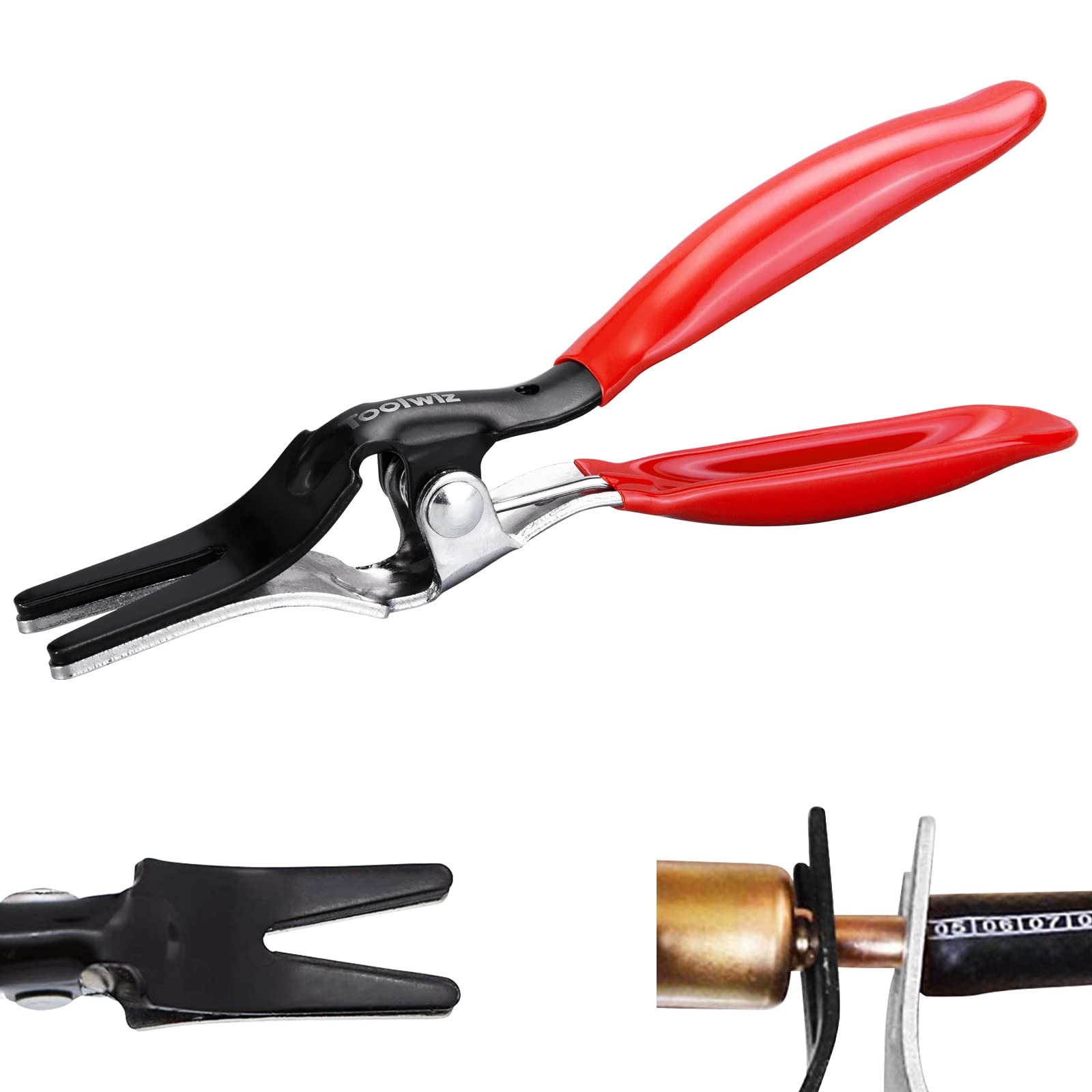 Toolwiz Automobile Hose Removal Pliers, Auto Fuel, Vacuum Line Tube Hose Remover