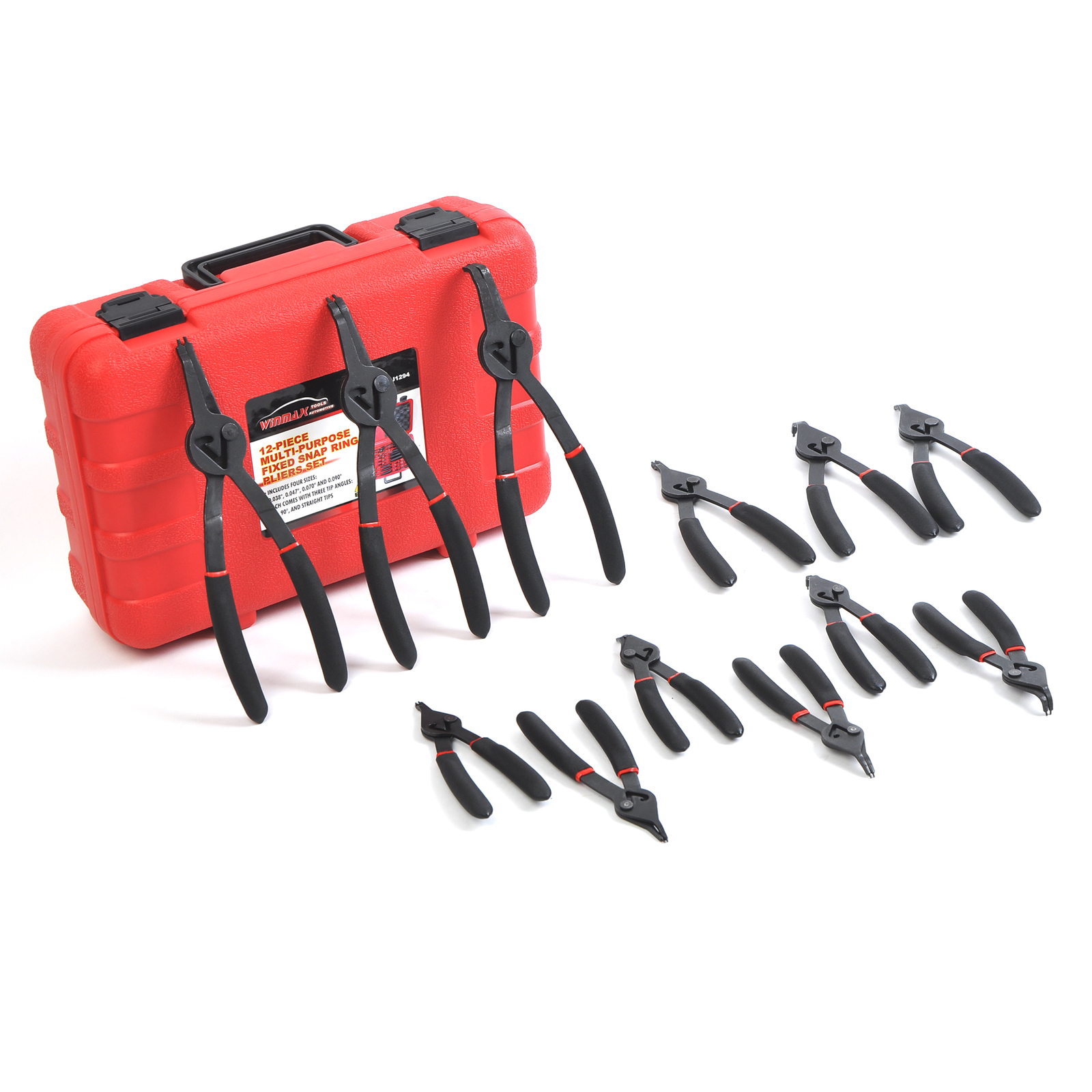 Snap Ring Pliers set 0.038in 0.047in 0.070in 0.090in Fixed Tip Combination Plier