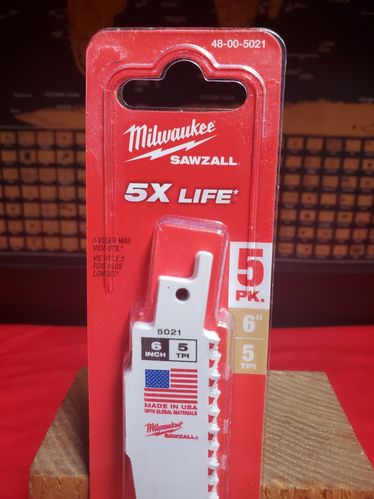 Milwaukee 48-00-5021 6″ 5 TPI the Ax SAWZALL Blades (5 Pack) Free Shipping