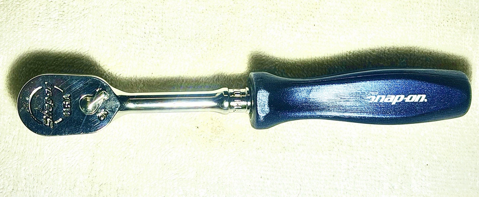 Snap-on THLD72 1/4″ Drive Ratchet Power Blue Dual 80 Long Hard Handle Fixed Head