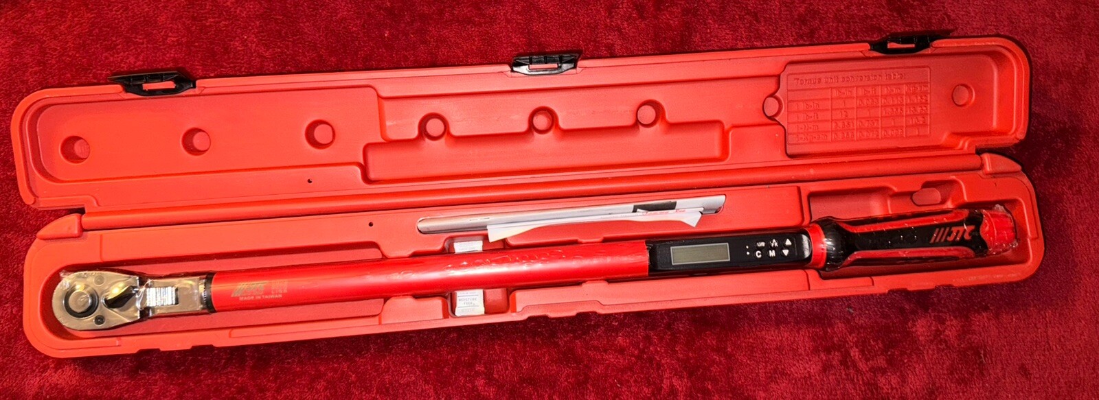 JTC AUTO TOOLS Digital ADJUSTABLE TORQUE WRENCH 1470 1115143-00A 1091087-00-B