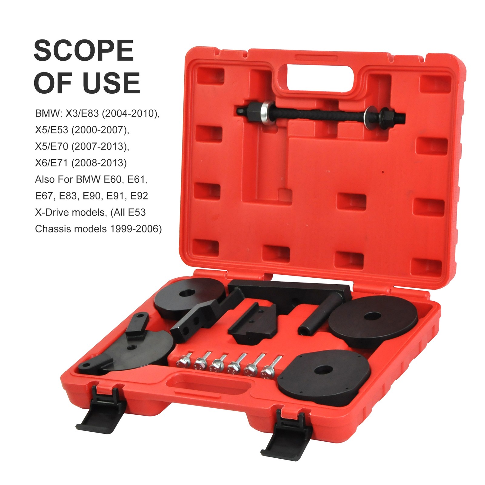 Transmission Rubber Mount Bushing Extractor Tools Kit for BMW 221 040 , JTC-6718