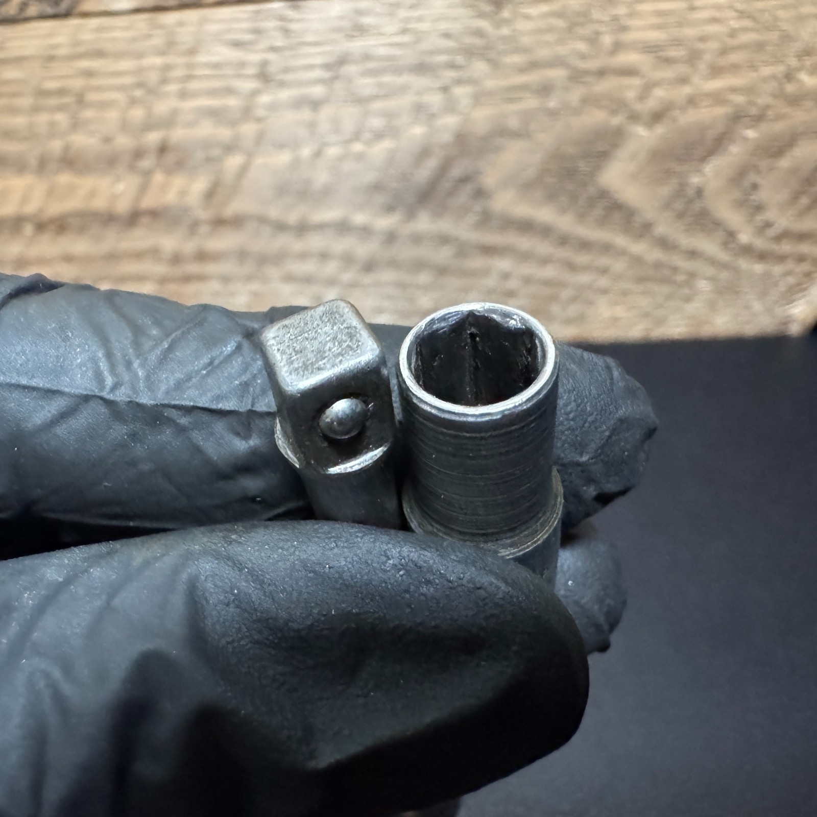 PLOMB PLVMB 1/4 Drive 3″ Socket Extension 4760 & 6PT 1/4″ Socket 4708 USA 1940s