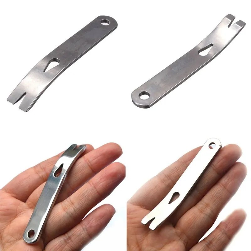 🔴🔧 Red Pocket Prybar Combo + Keychain Tool – Versatile EDC Set! 🗝️🛠️