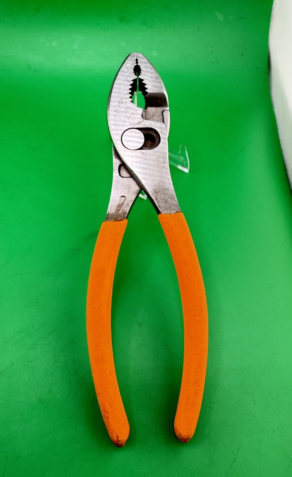 Craftsman 45378 Slip Joint Pliers ORANGE Soft Grip Handles Made In USA! 6 3/4in.