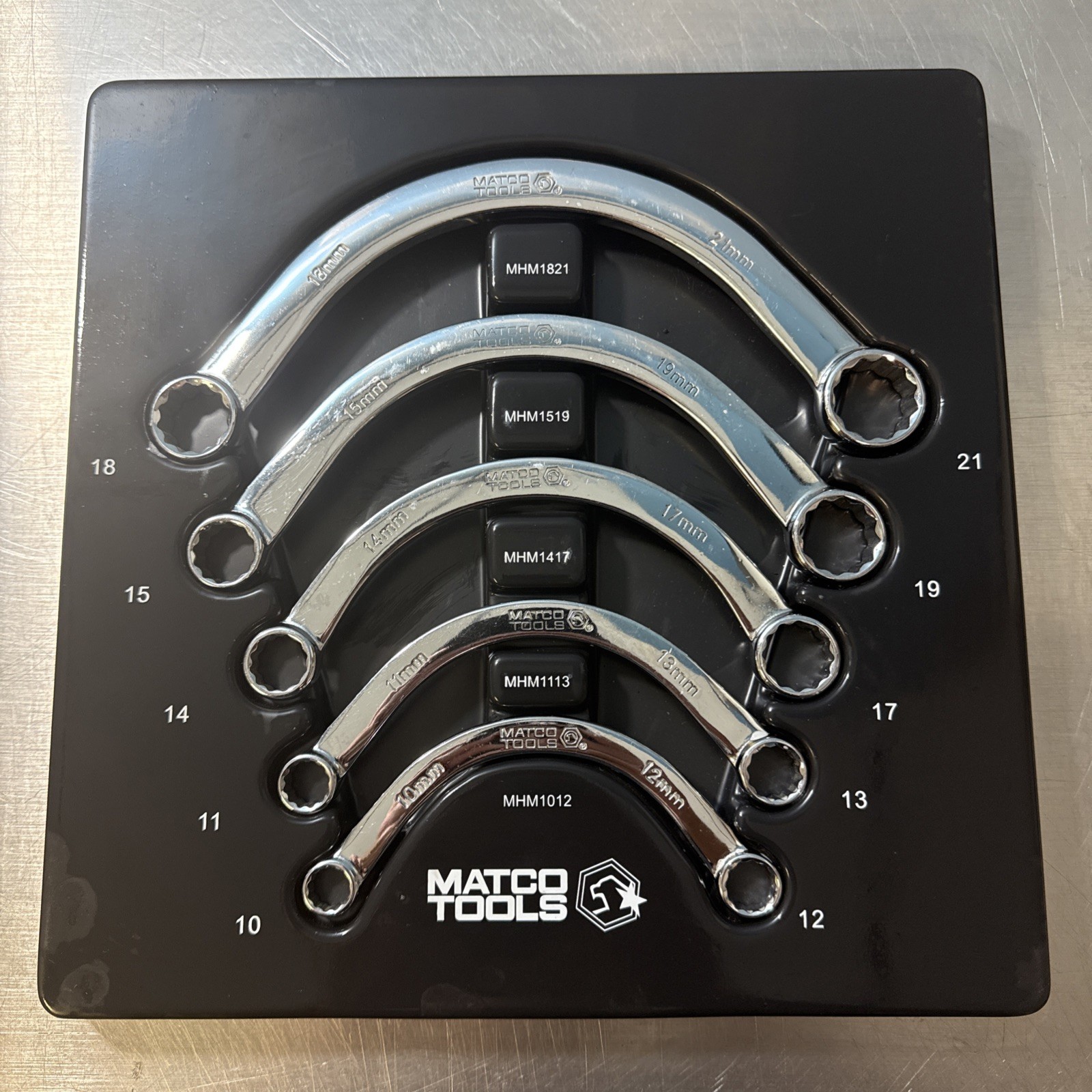 Matco Tools 5-pc Metric Half Moon Wrench Set 12-point 10mm – 21mm