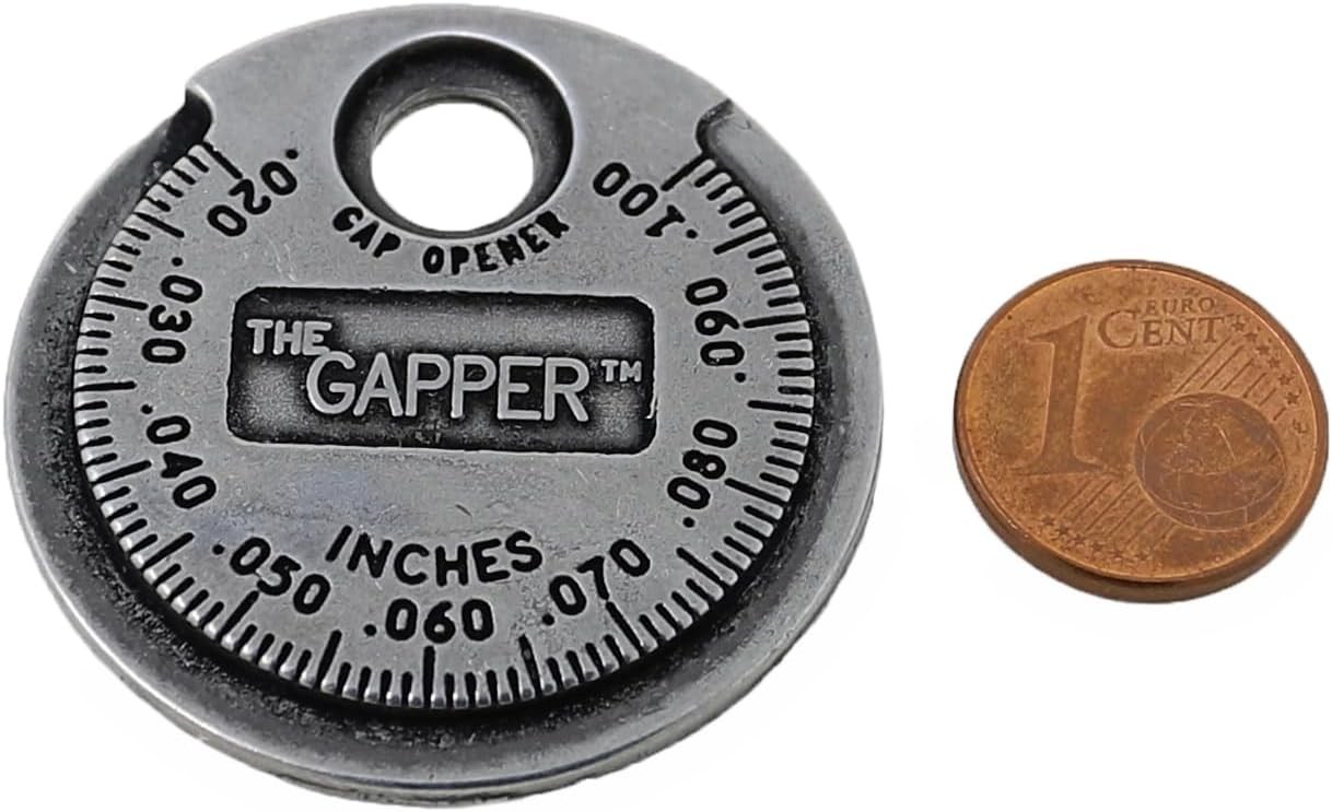3235 Spark Plug Gapper: Coin-Style Spark Plug Gap Tool, 0.020″–0.100″ Measure…