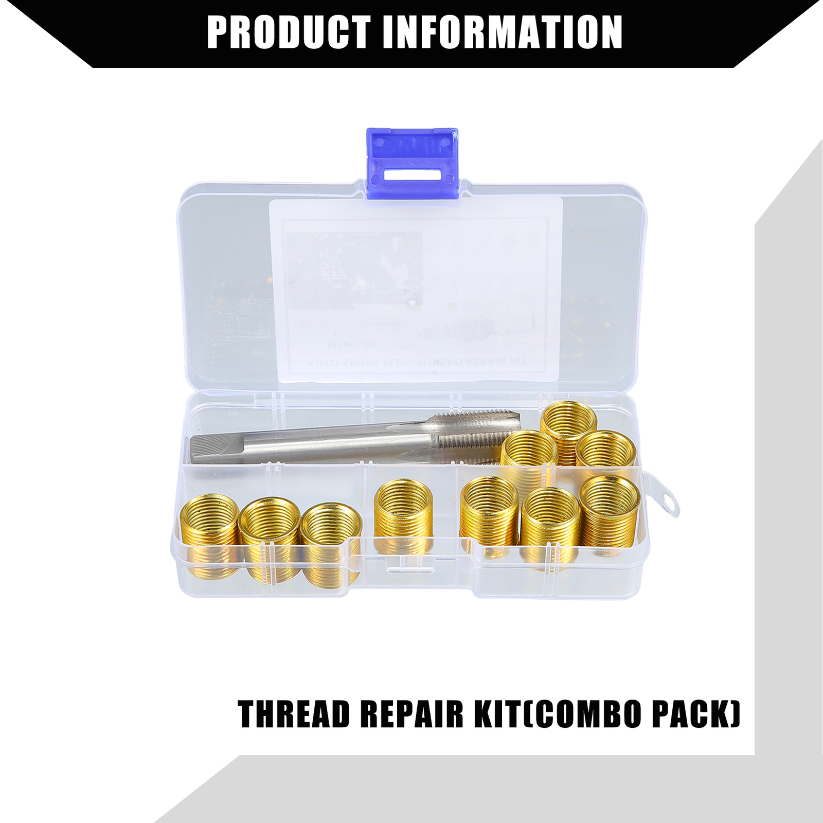 Universal Pack (1) Spark Plug Thread Repair Tool w/ M14x1.25 Insert M16x1.25 Tap