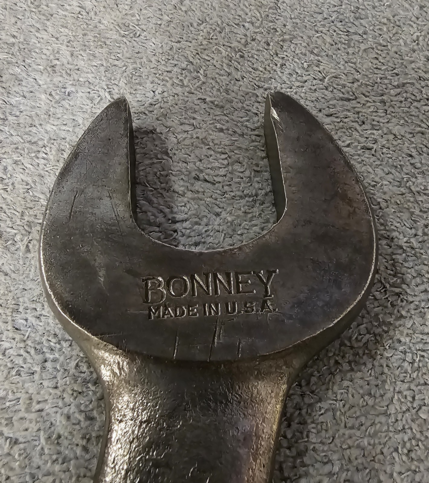 🇺🇸Vintage Bonney 1033-C Open End Wrench 15/16″×1″ Chrome Vanadium Nice!!