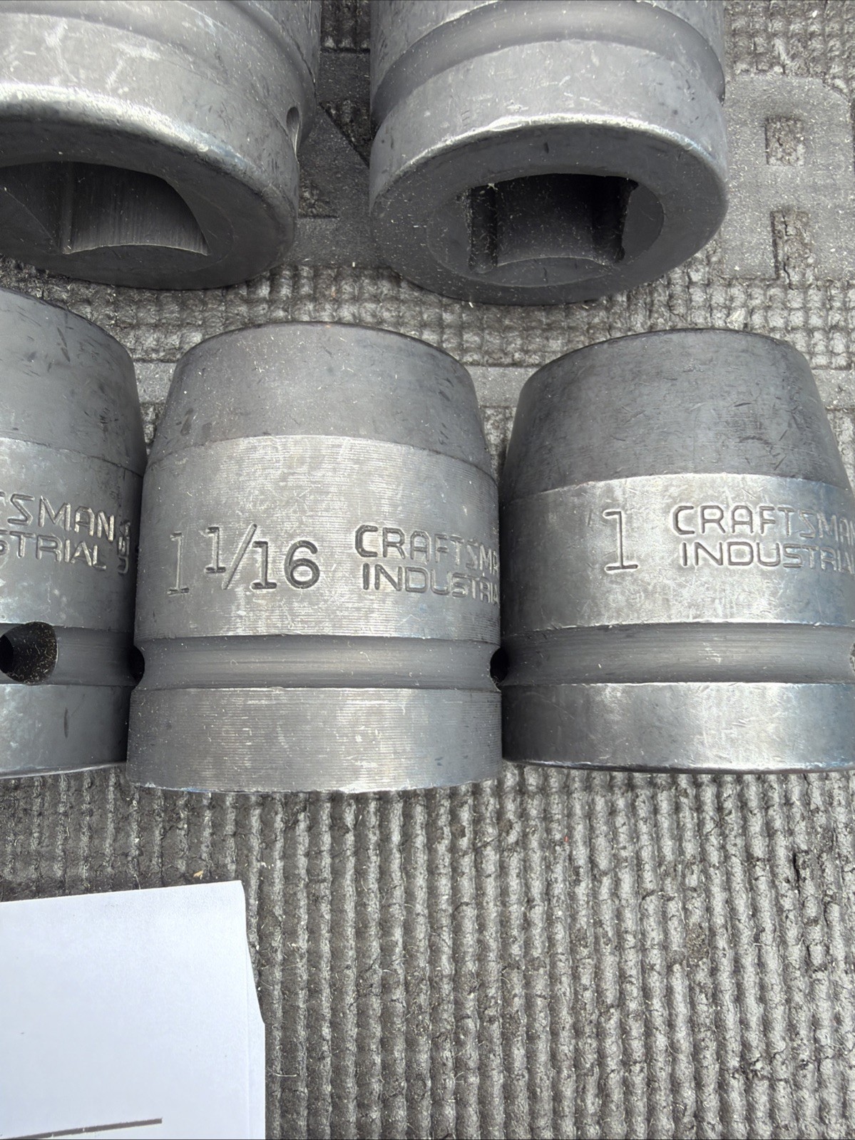 Rare Sears Craftsman Industrial 13pc Impact Socket Catalog Set 1”Drive 31215 Nos