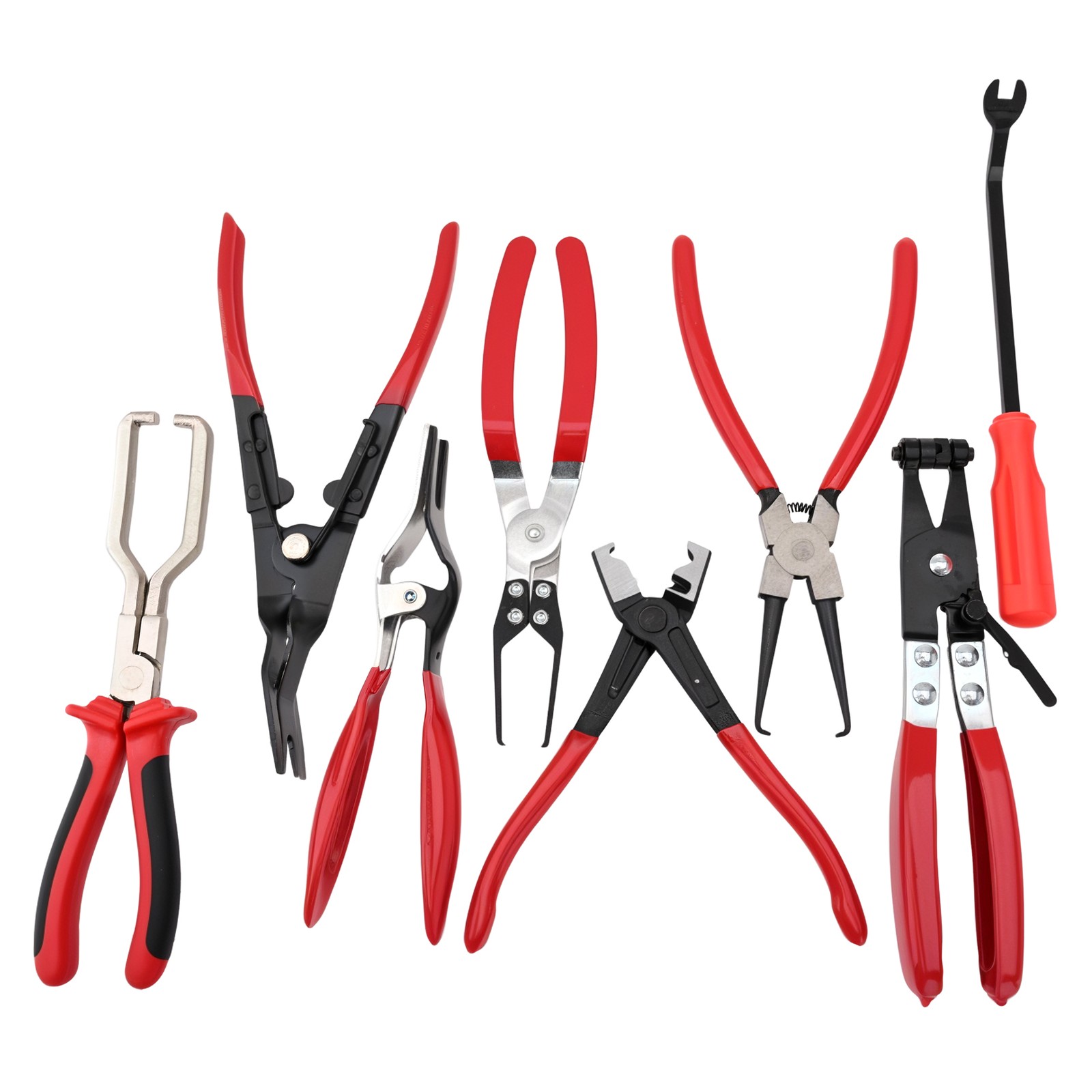 15 IN 1 Fuel Line Disconnect Plier Hose Clamp Pliers and RELAY & FUSE PULLER SET