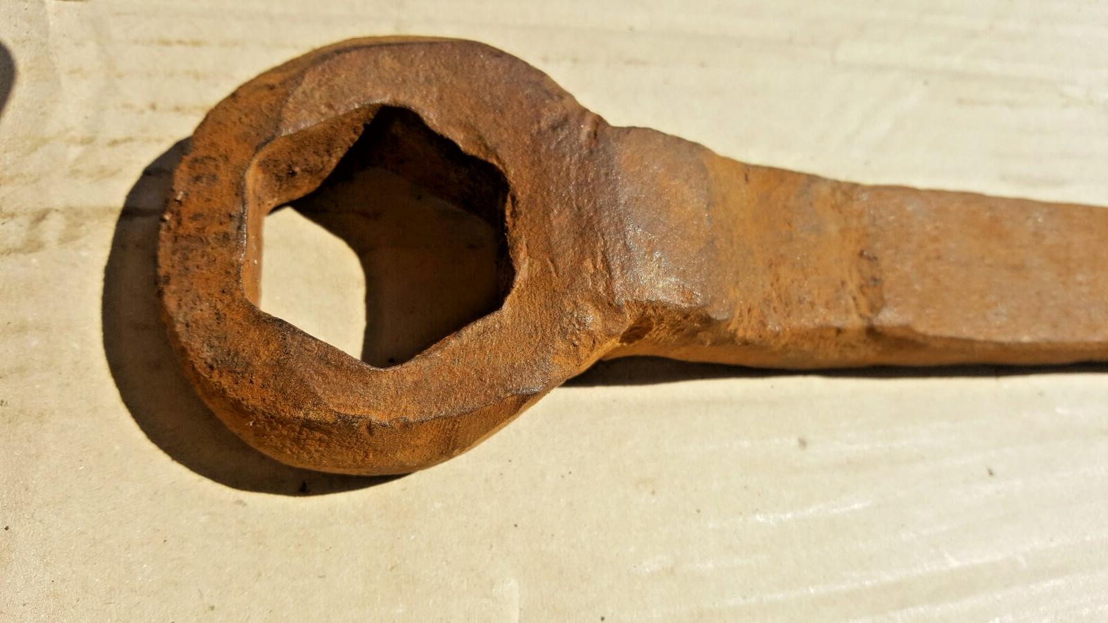 Vintage Handmade Heavy Duty Ring Spanner Classic Tractor Car Workshop Display