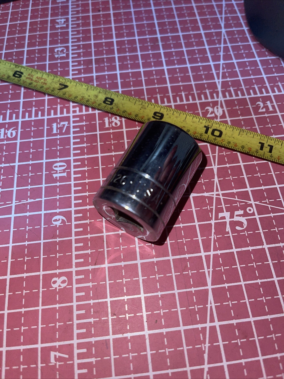 NOS S-K USA 40126 13/16 In SAE 1/2 Drive 12 Point Socket Vintage SK 1/2” 13/16”
