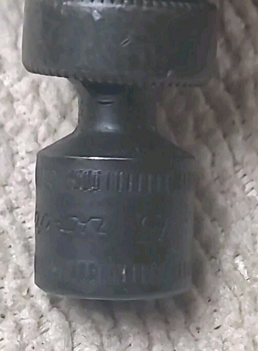 Snap-On IPTMM9 9mm Universal Swivel Impact Socket, 1/4” Drive, 6 Point USA MADE.