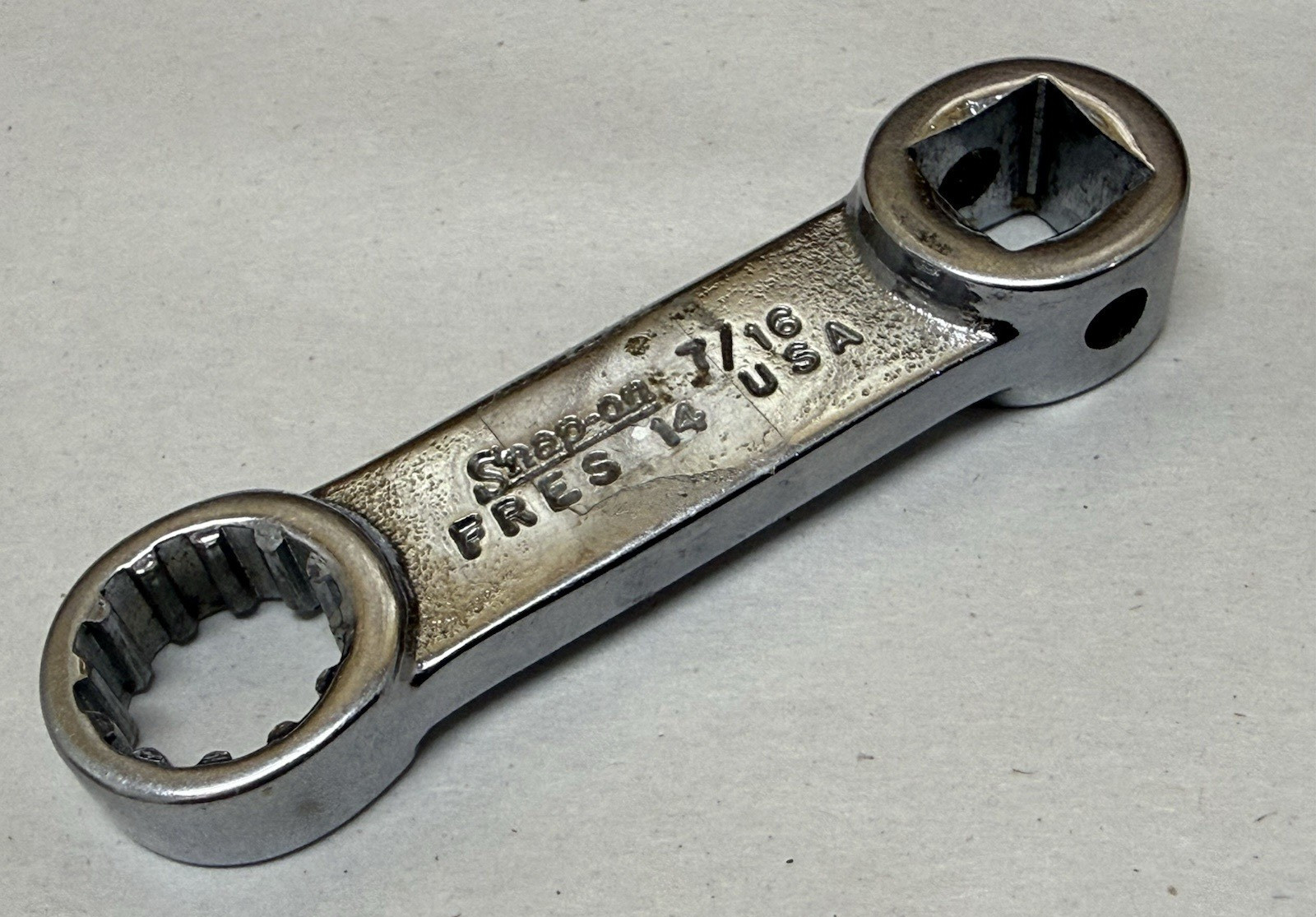7/16″ USA Snap-On Spline Torque Adapter SAE Socket Wrench 3/8″ Drive FRES14