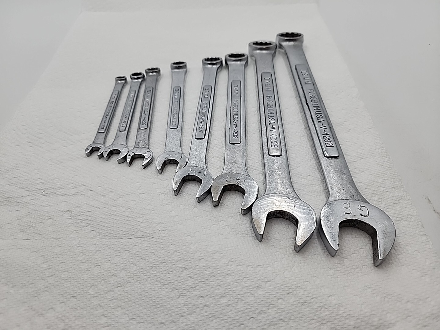 Craftsman 8pc Metric Combination Wrenches Series-V-&-VV- 19 17 14 13 10 9 8 6 MM