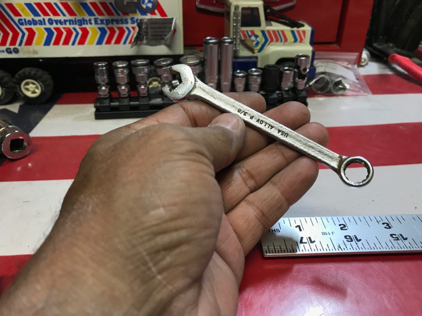 Wright tools wrench 3/8” 1112 VINTAGE 👍 FFF