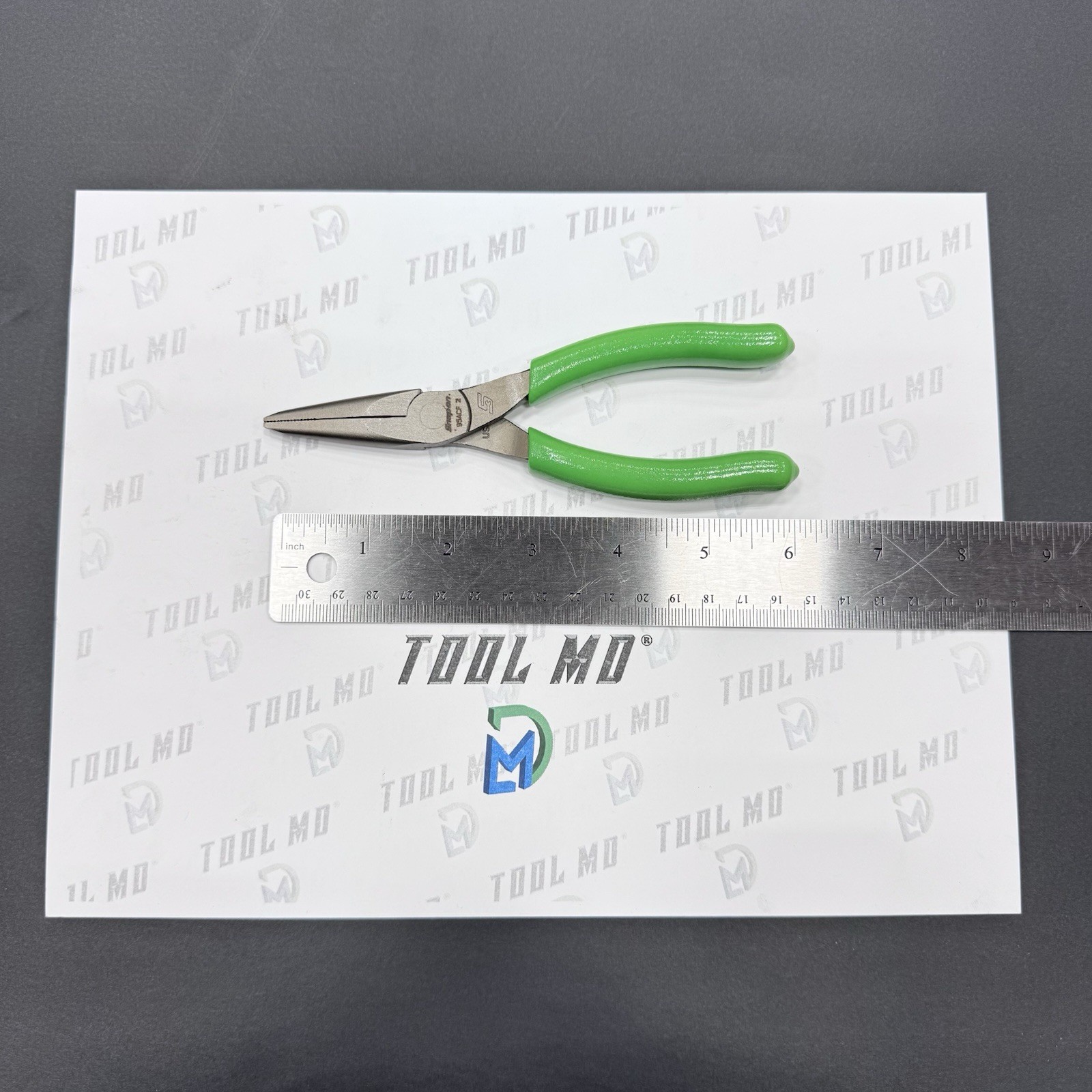 Snap-on Tools USA NEW GREEN 6″ Soft Grip Talon Grip Needle Nose Pliers 95ACFG