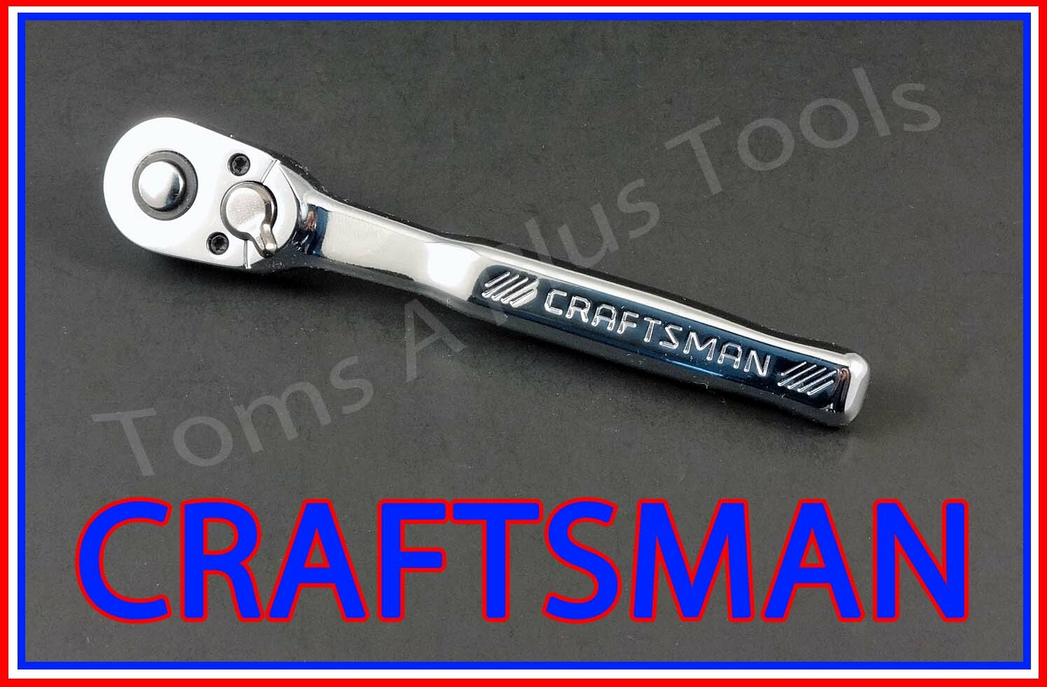 CRAFTSMAN TOOLS 1/4″ FULL POLISH 72 Tooth Quick Release Ratchet Socket Wrench