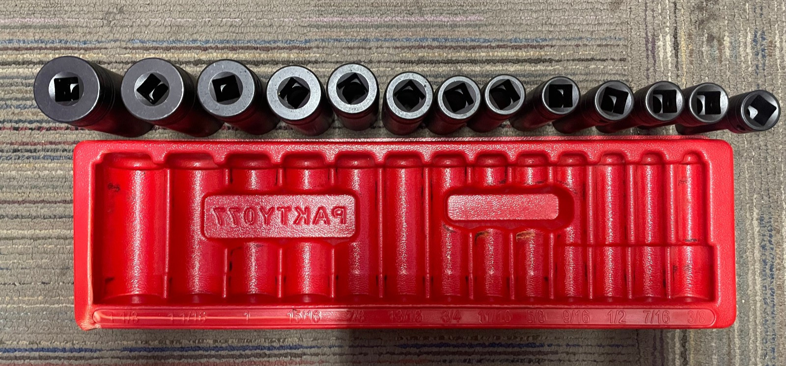 Snap-On 3/8″ to 1 1/8″ Deep Well Socket Set 1/2″ Drive