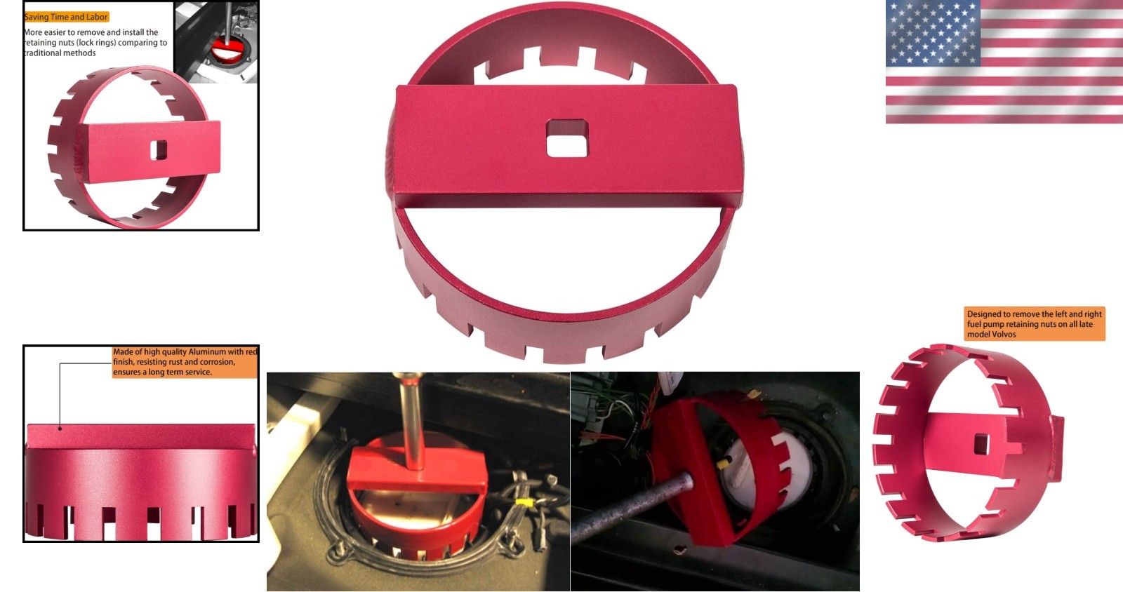 69800 Lock Ring Removal Tool for Volvo – Ideal for S60, S80, V70, XC70, XC90