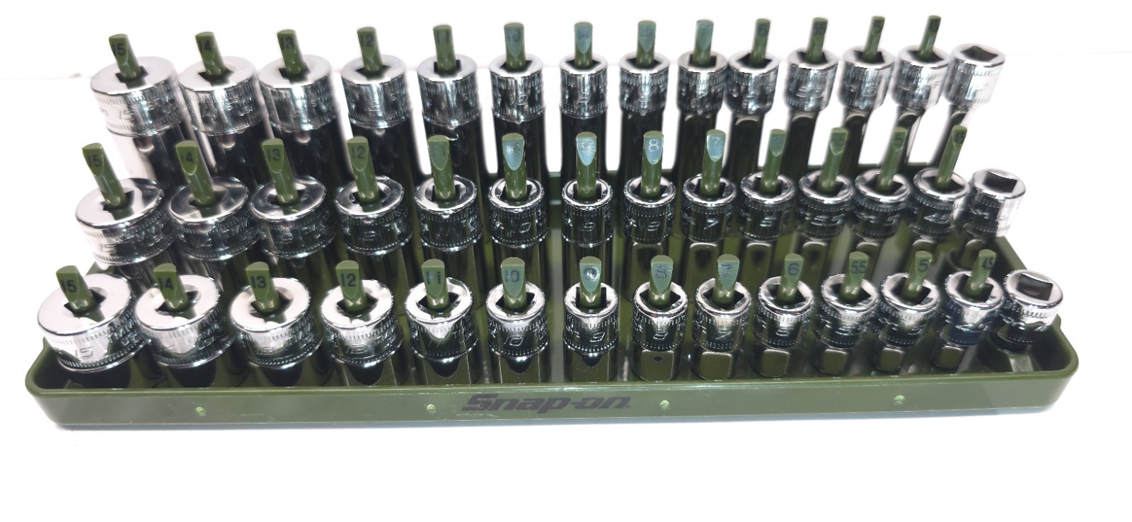 Snap-on Tools 42pc 1/4 Drive Metric 6pt Shallow, Semi-deep, & Deep WITH ADD-ONS