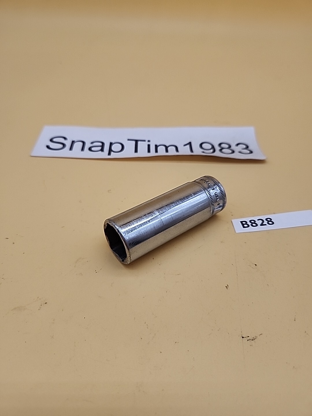 Snap-On Tools Vintage 3/8″ Dr 6pt 18mm SFSM18 Metric Deep Chrome Socket USA