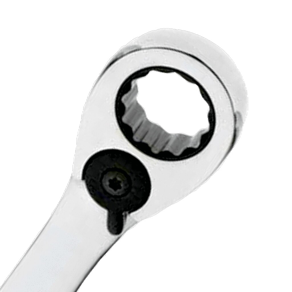 8 Piece Stubby Reversible Ratcheting Combination Wrench, SAE,12 Point,Williams