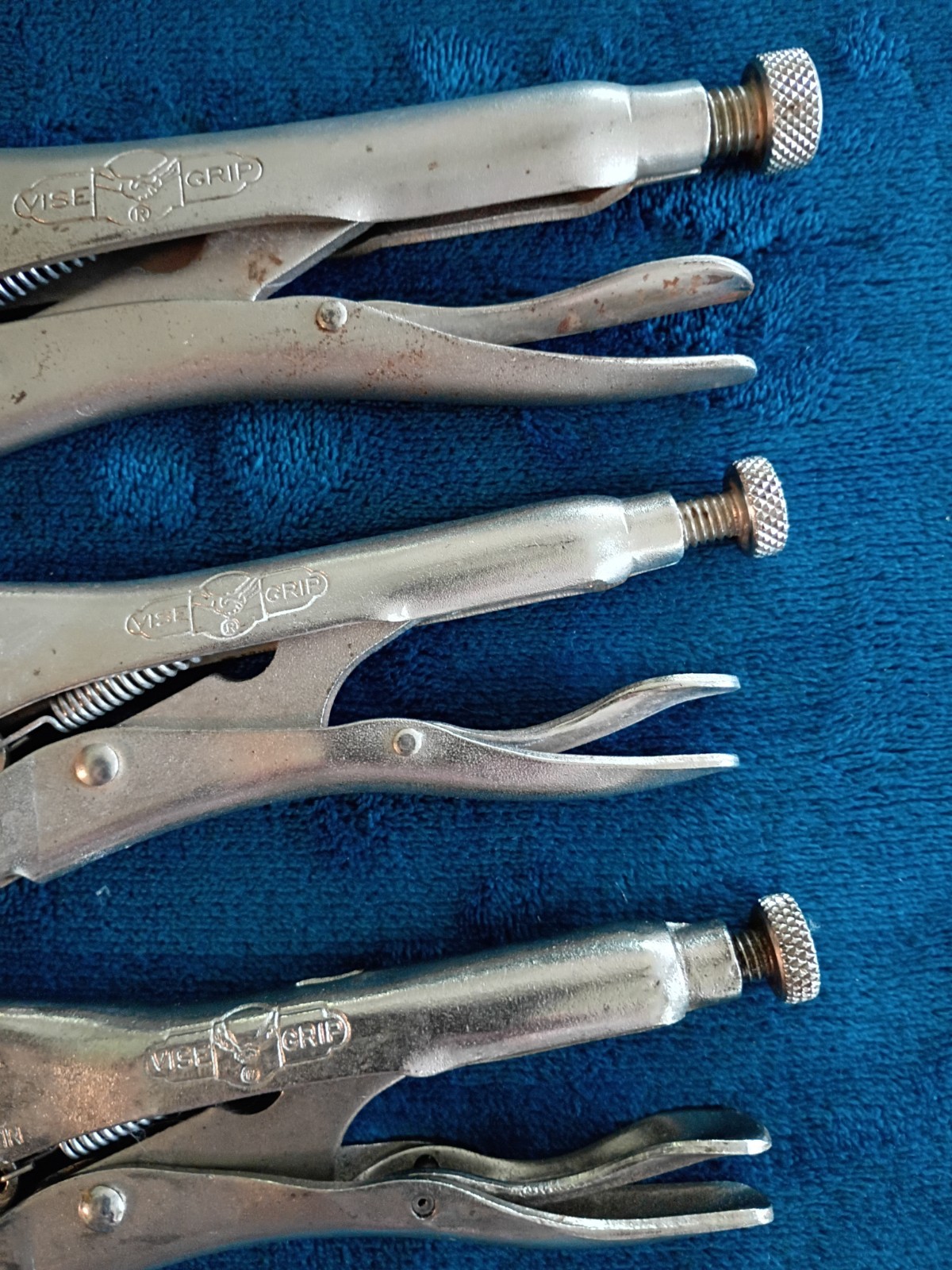 Irwin Vice-Grip Locking Pliers Set 10WR, 7CR and 7WR Curved Jaws.