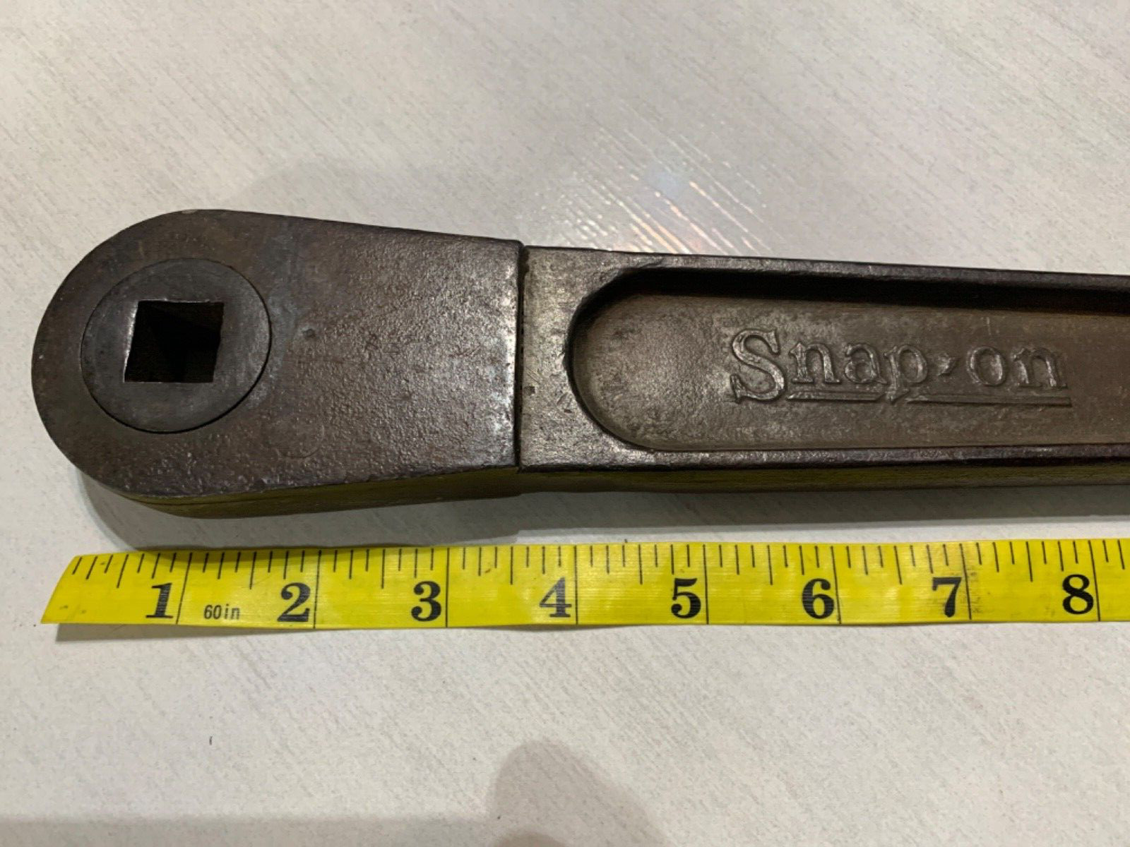 Vintage Snap on drive push through ratchet 18” long 5/8”