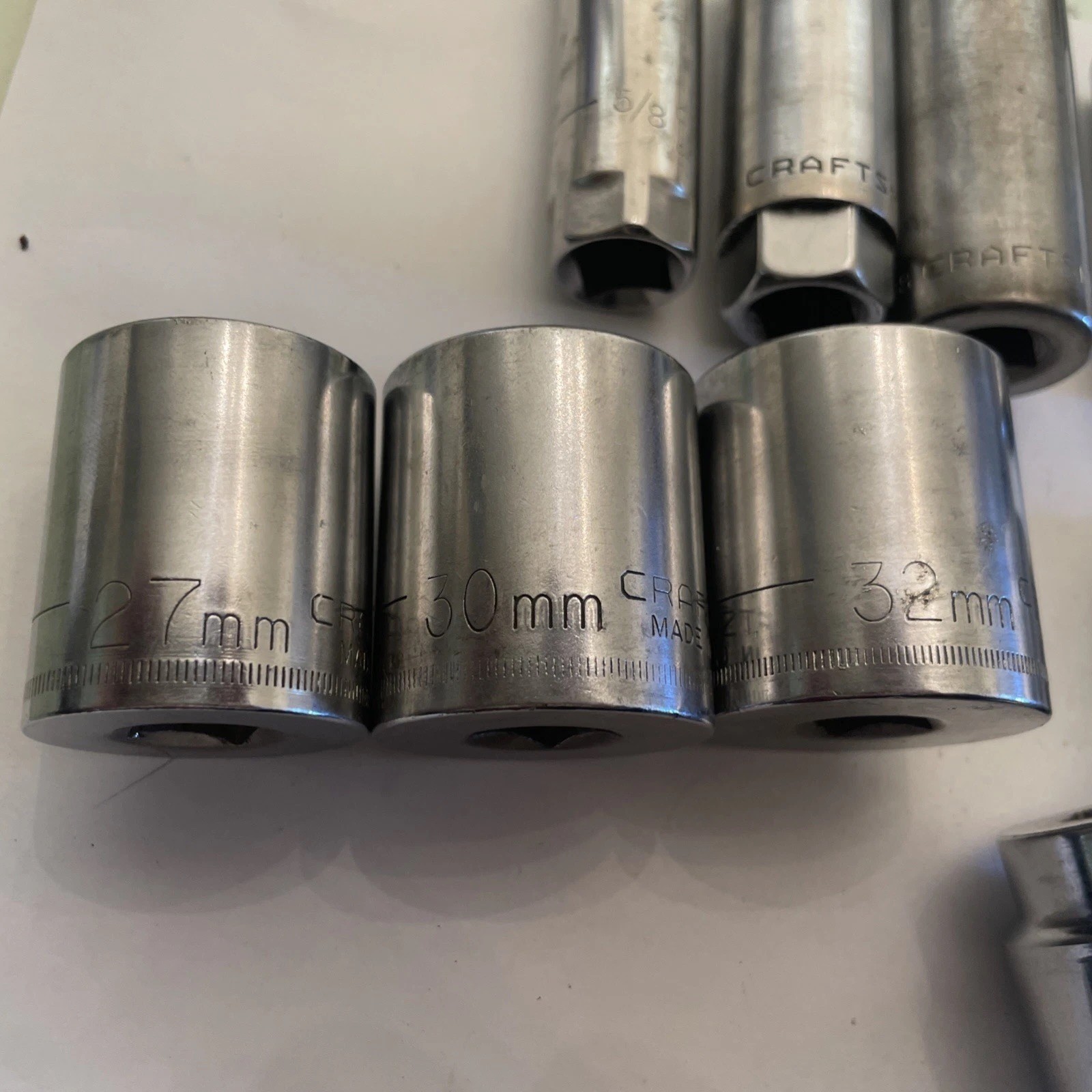 1/2 Drive Sockets Craftsman Williams & Bonney Deep Well Metric and Standard Lot