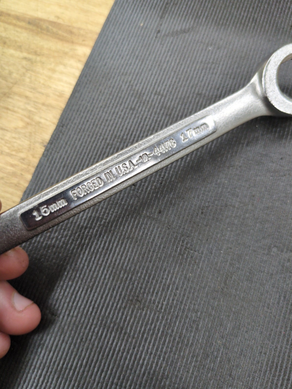 Craftsman Tools 15mm x 17mm Flare Nut Line Wrench # 44178 VA Forged in USA