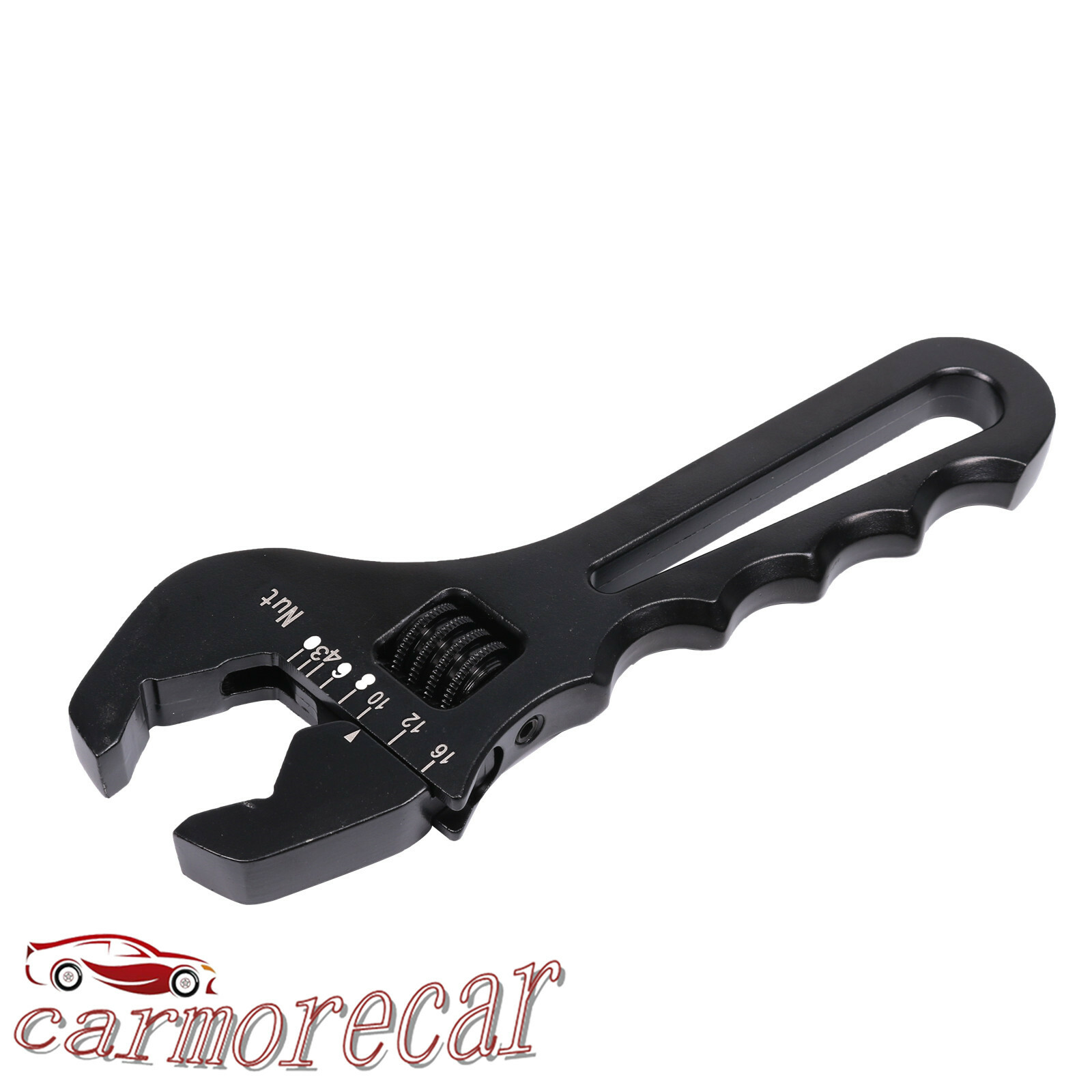 Adjustable Wrench Aluminum Tool Spanner 3AN-16AN Black For Hose End Fitting