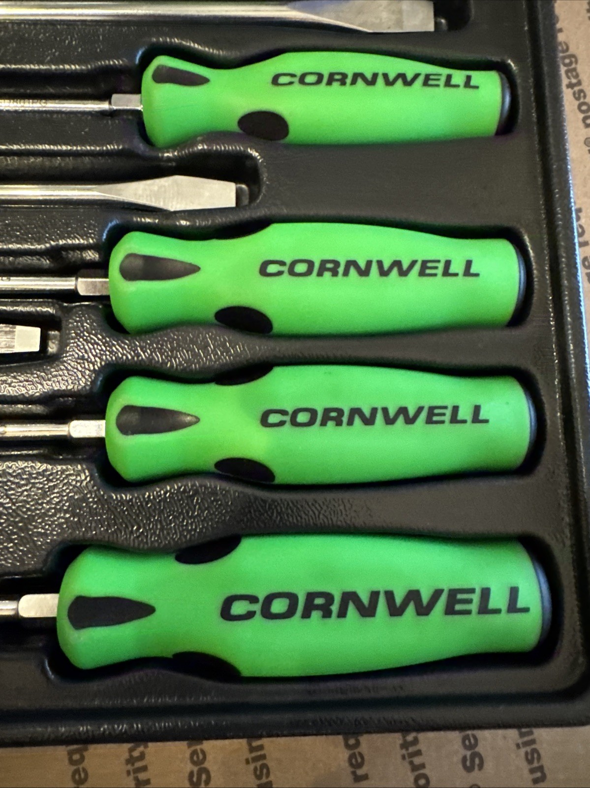 Cornwell Tools 10pc. Screwdriver Set Green Flat & Philips (CSD810SG)