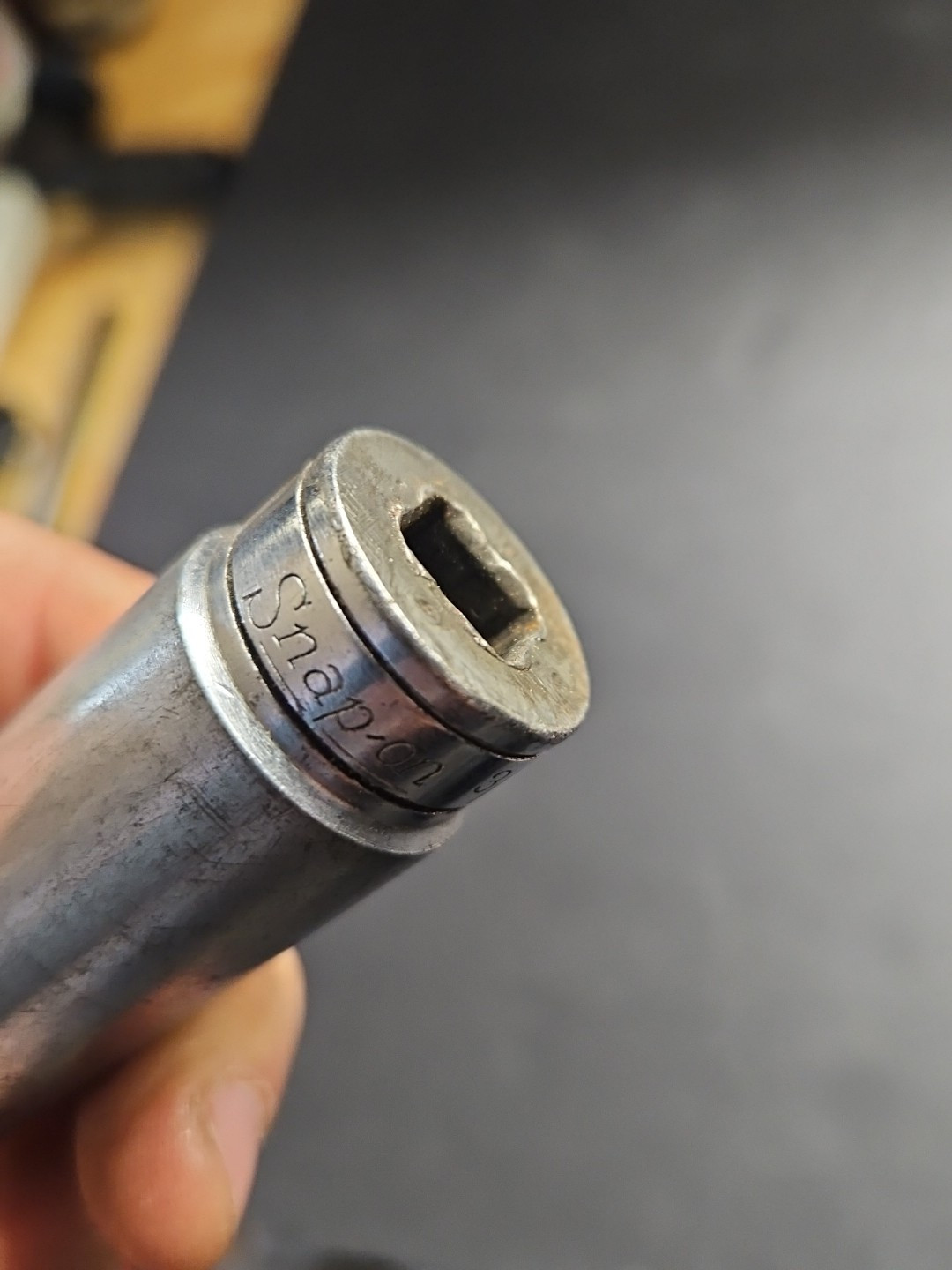 Snap-on SFS241 3/4″ 6pt 3/8″ Drive Deep Socket Vintage Replacement Patinad GUC