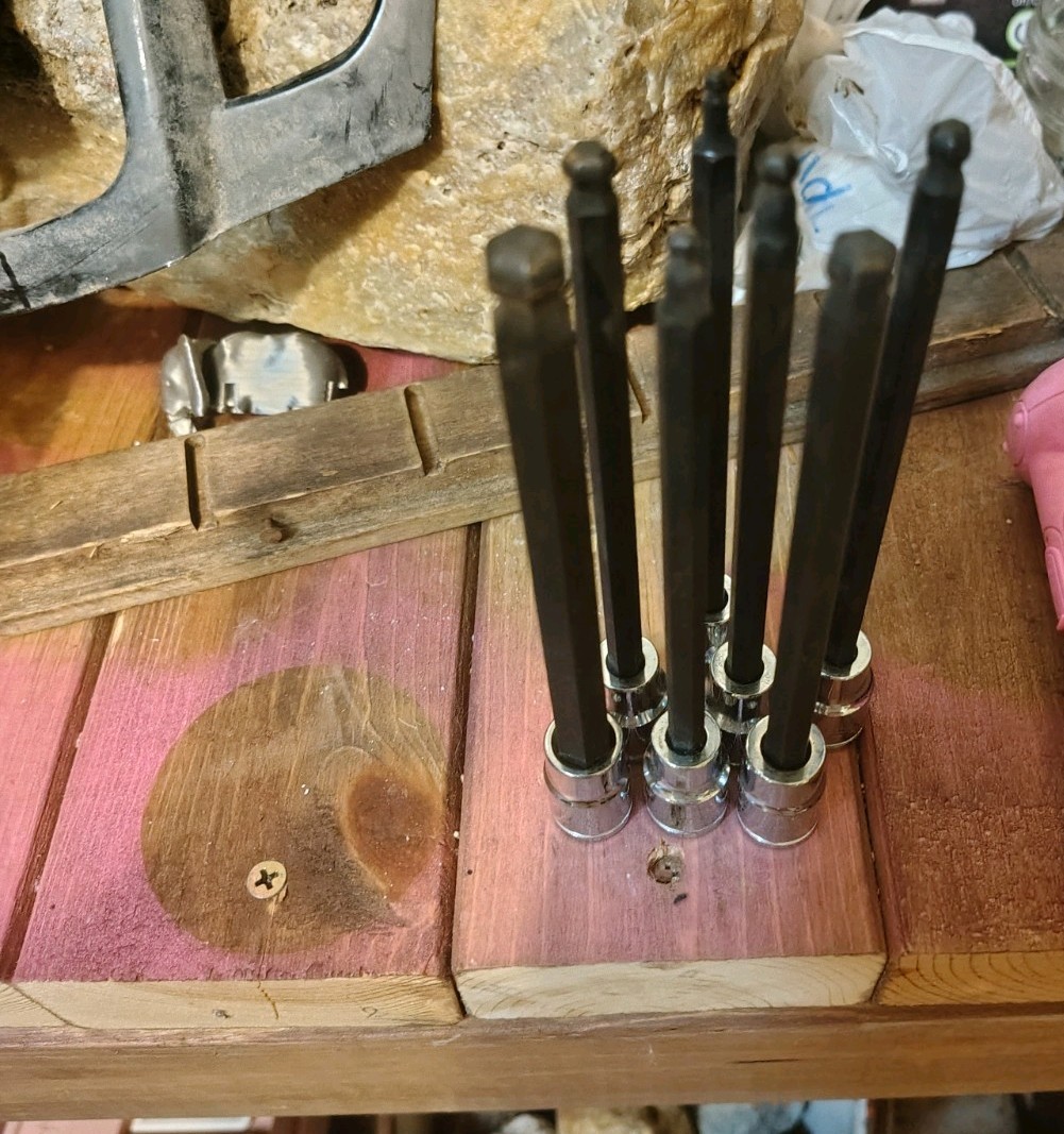 Pittsburg socket set 7hex 7 standard tall 11 short.