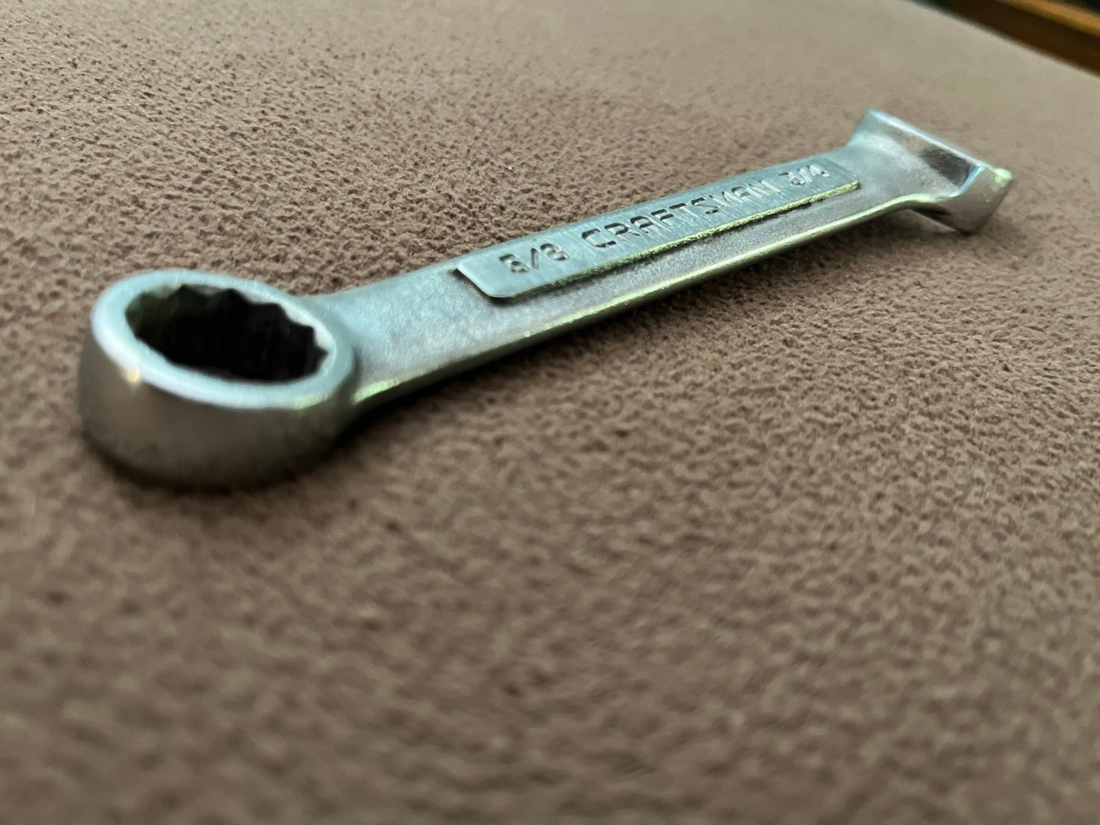 Vintage Craftsman Tools -VV- 5/8″ x 3/4″ Stubby Box End Wrench, 43865, USA