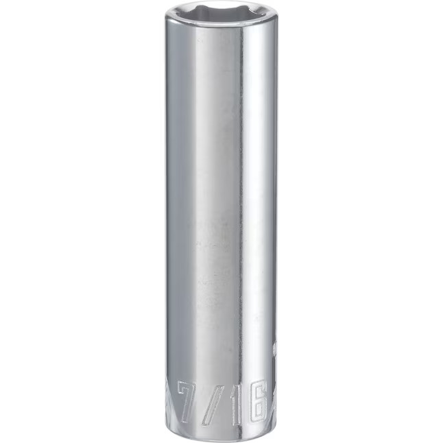 CRAFTSMAN 3/8-inch Drive Standard (SAE) 7/16-inch 6-Point Deep Sockets CMMT43331