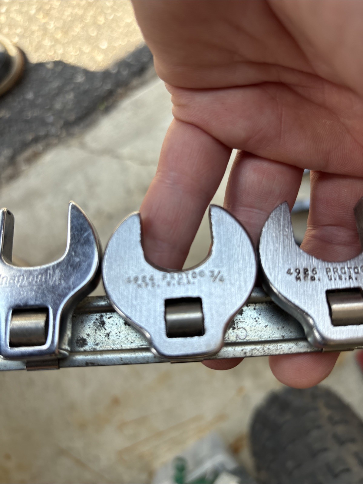 Snap On And Proto USA Crowfoot Line Wrench Set 5/8,11/16,3/4,13/16,7/8