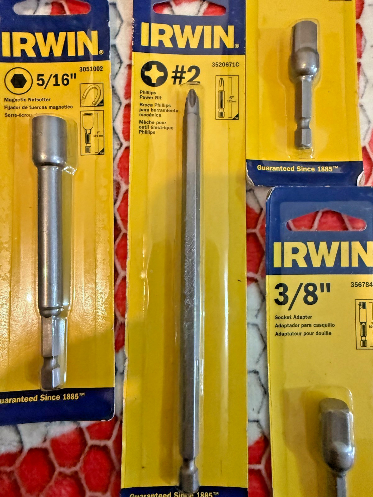 Lot of 8 Irwin Tools driver bits ***NEW SEALED***